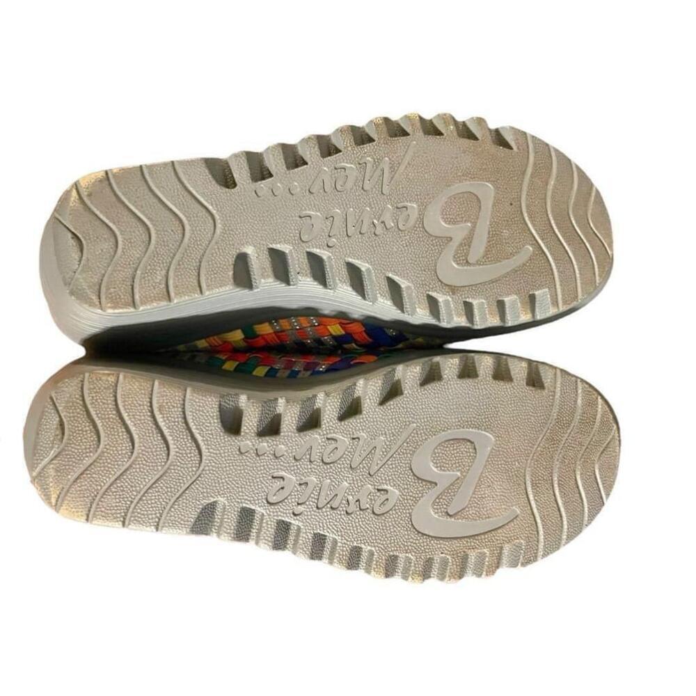 Size 9 Bernie Mev Women's Size 40 Multicolor & Gray wedge open toe sandals - Picture 6 of 9
